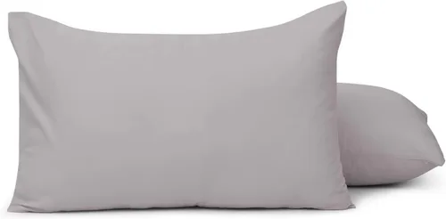 Funda de almohada juvenil de 16 x 22 pulgadas, tamaño de 2 piezas, funda de almohada de viaje para niños, cierre de cremallera, 500 hilos, 100%
