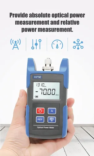 Miniatura 4 de Adaptadores ópticos del probador SC/FC de la herramienta del metro de poder de la fibra óptica, diseño portátil