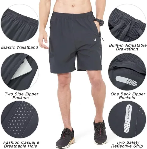 Miniatura 4 de NORTHYARD - Pantalones cortos deportivos para correr para hombres, ligeros, de secado rápido, 7, 5 o 9 pulgadas, para senderismo, deportes, gimnasio