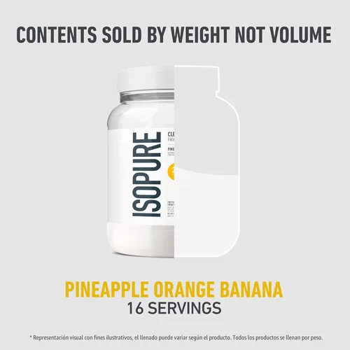 Miniatura 8 de Isopure - polvo de proteína de suero de leche con sabor a fruta ligera refrescante