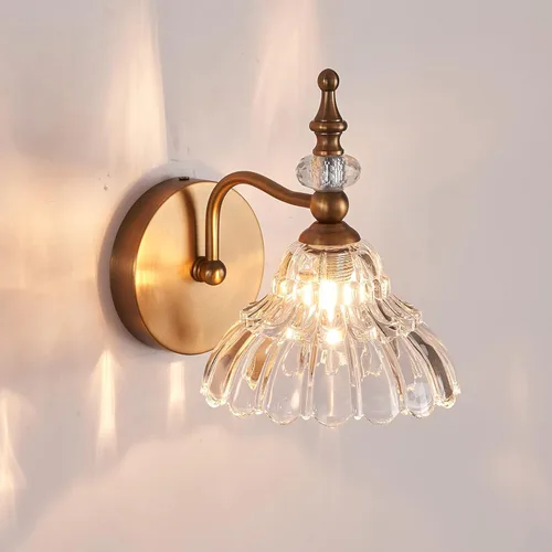 HDDFL Lámpara de baño sobre espejo, accesorios de iluminación de tocador de latón mate, apliques de pared modernos para dormitorio, baño, pasillo,