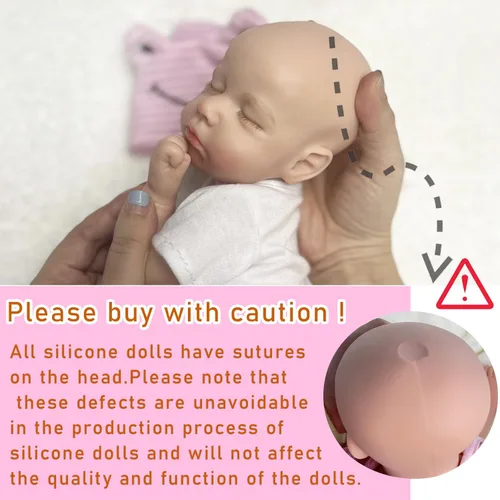 Miniatura 5 de OtardDolls Muñecas Reborn de 33cm de Silicona para Niñas, Muñecas de Cuerpo Completo, Realistas, Hechas a Mano, Pintadas, Muñecas Reborn de Silicona