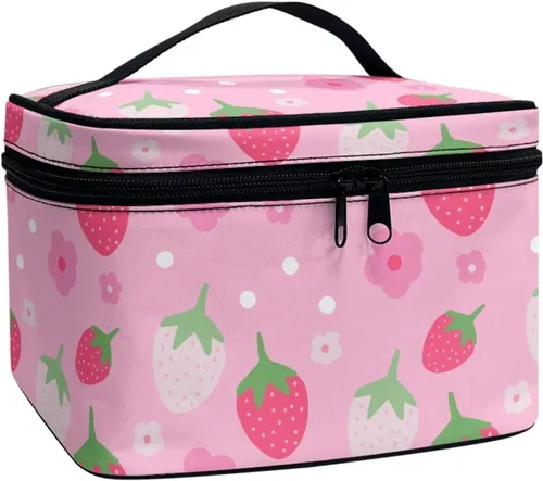 Miniatura 12 de JoyLamoria Bolsa de Maquillaje Portátil Bolsa de Cosméticos de Viaje Bolsa de Maquillaje con Gran Capacidad Bolsa con Cremallera, Aztec Southwestern