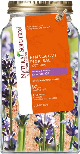 Miniatura 8 de Natural Solution Bolsa de sal de baño del Himalaya, suaviza e hidrata tu piel, baño para terapia, 1 libra