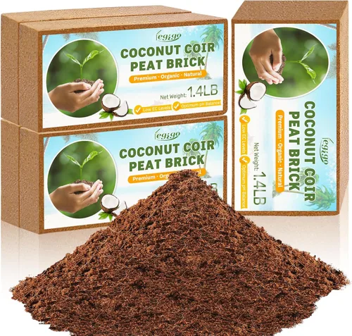 Miniatura 9 de Legigo Paquete de 3 Ladrillos de Fibra de Coco Orgánico - 100% Natural Ladrillos de Turba de Coco Comprimidos de Fibra de Coco Sustrato con Bajo EC