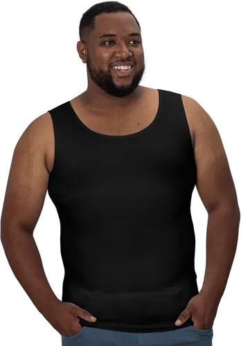 QORE LOGIQ Gynecomastia - Camisas de compresión para hombre camiseta sin mangas adelgazante moldeador de cuerpo fajas para hombres brasier para