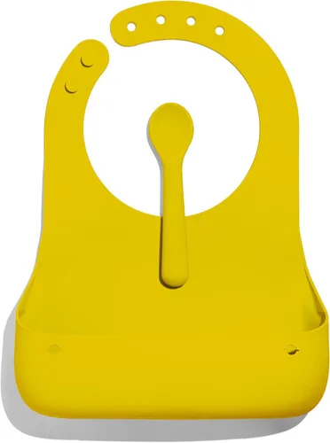 Miniatura 10 de Avanchy Baberos de silicona para bebé, impermeables, ajustables, sin BPA, juego unisex suave para niños pequeños con cuchara a juego