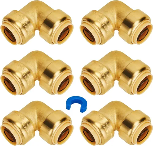 Miniatura 10 de SUNGATOR Acoplamiento de 1/2 pulgada, accesorios Pex a presión de 1/2 pulgada, acoplamiento recto de 1/2", accesorios de latón sin plomo