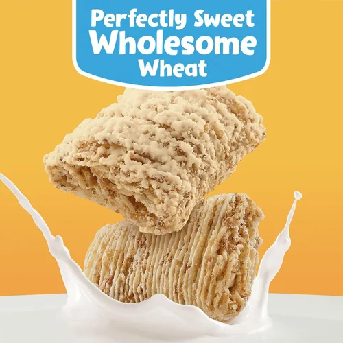 Miniatura 3 de Kellogg's Frosted Mini-Wheats - Cereal para desayuno frío, cereales de fibra, aperitivos para niños, miel dorada (10 cajas)