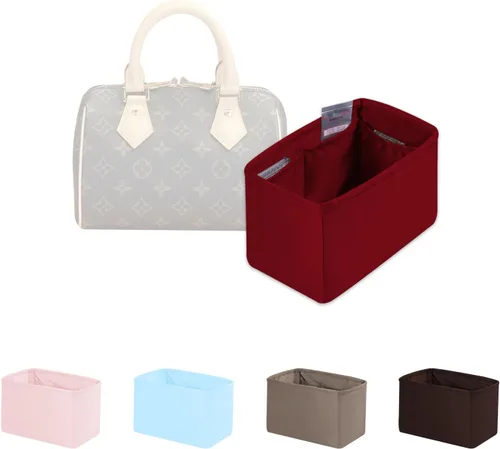 Miniatura 13 de Organizador de bolso para bolsa de lujo, tela de satén ligera y suave con bolsillos, ideal para viajes, compras y uso diario, opciones multicolor
