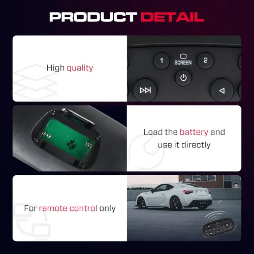 Miniatura 6 de 84012998 Consolas superiores traseras con control remoto de entretenimiento de DVD compatible con Chevy Suburban/Tahoe y GMC Yukon 2013-2020