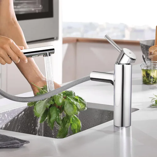 Miniatura 2 de GROHE 31453001 Concetto Grifo de cocina extraíble con pulverizador Cromo