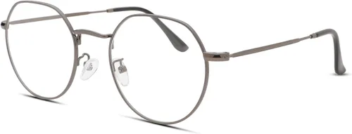 Miniatura 11 de Pro Acme Gafas redondas de moda Metal Clear Lens Frame Vintage Unisex Gafas 53MM