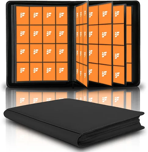 Miniatura 23 de Carpeta de tarjetas coleccionables de 9 bolsillos, libro de tarjetas premium para 360 tarjetas, álbum de tarjetas resistente para tarjetas