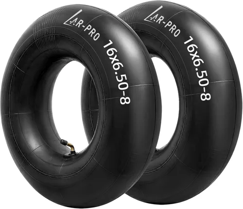 Miniatura 11 de AR-PRO Tubo interior de repuesto resistente de 13 x 6.50-6 pulgadas con vástago de válvula recto TR-13 (paquete de 2) – para carretillas, Razor Quad