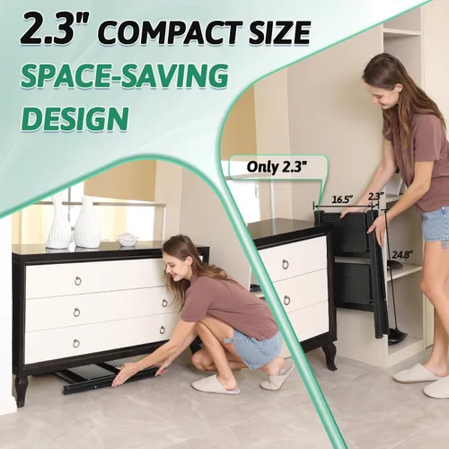 Miniatura 6 de Escalera Plegable de 2 Escalones, Taburete Escalón de Servicio Pesado 330 Libras de Carga, Escalera Pequeña de Cocina/Closet para Adultos/Niños