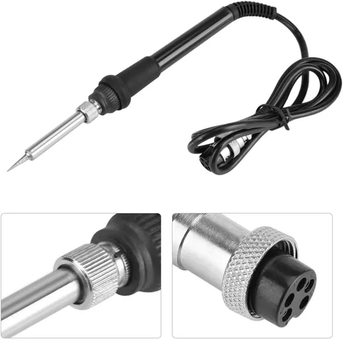 Miniatura 5 de Kit de soldadura portátil, soldador ligero de 50 W, soldador eléctrico, estación de soldadura eléctrica, herramienta de reparación con calefacción