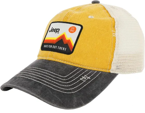 Miniatura 5 de Jeep Have Fun Out There Patch Garment Washed Trucker Hat Unstructured