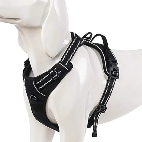 Miniatura 9 de WINHYEPET Arnés de perro de amor extra reflectante para perros pequeños, medianos y grandes, ajustable para correr, caminar, chaleco de malla suave
