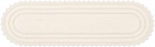 Miniatura 16 de Royal Blaze Tapete de baño de algodón rojo, reversible, pequeño ovalado de 18 x 26 pulgadas, lavable y decorativo