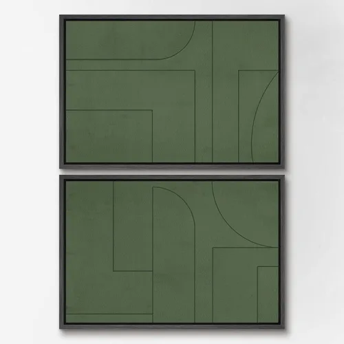Miniatura 112 de SIGNWIN Lienzo enmarcado para pared, juego de arte sereno de paisaje de pantanos, ilustración rústica, arte moderno, minimalismo, decorativo