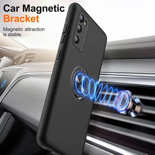 Miniatura 5 de JAME Funda para Samsung Galaxy S20 FE, funda Samsung S20 FE 5G con soporte giratorio, resistente a prueba de golpes, funda delgada para Galaxy S20