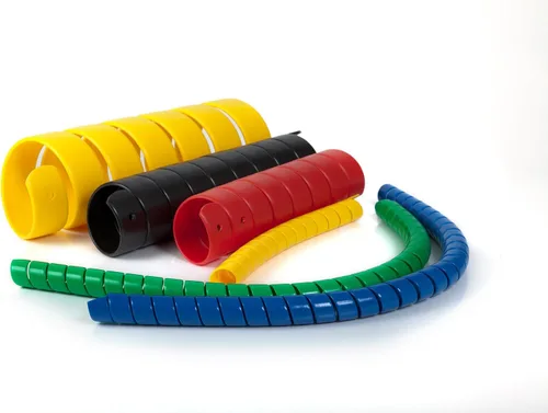 Miniatura 5 de Caplugs Serie SPSS – Safeplast Safeplast Safe-Spirals, manguera de envoltura en espiral y protector de cable, HD-PE amarillo, 1/2 pulgada