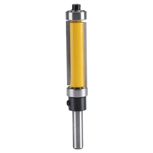 Juego de brocas de enrutador de recorte empotrado, rodamientos superiores de carburo cementado, kit de brocas de corte empotrado con rodamiento