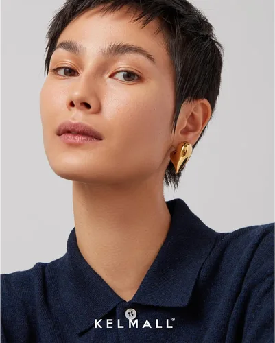 Miniatura 14 de KELMALL Aretes tipo argolla de oro de 14 quilates para mujer, hipoalergénicos, gruesos, redondos, no se deslustra, para orejas sensibles