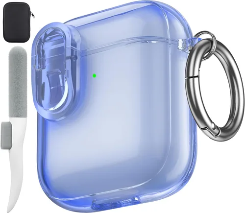 Miniatura 39 de Valkit Funda compatible con AirPods Pro, transparente con kit de limpieza, funda protectora de TPU suave para AirPods Pro Gen 2nd/1st 2023/2022/2019