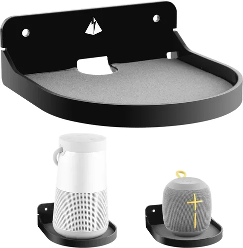 Soporte de estante para altavoz de 5 pulgadas, estante flotante pequeño, soporte de estante pequeño para altavoz, cámara web, figuras de acción,