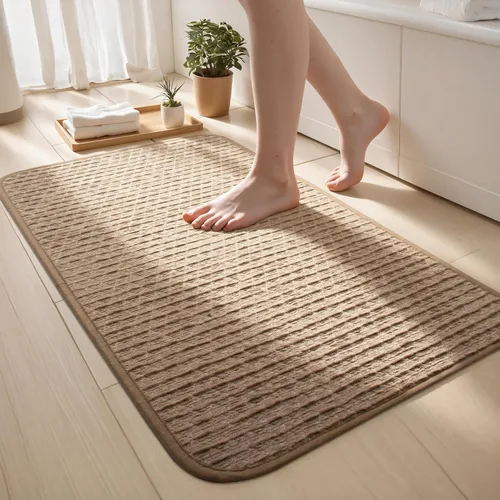 Miniatura 20 de Alfombra de Baño Fina Antideslizante con Respaldo de Goma de Secado Rápido Súper Absorbente Alfombras de Baño que Caben Debajo de la Puerta