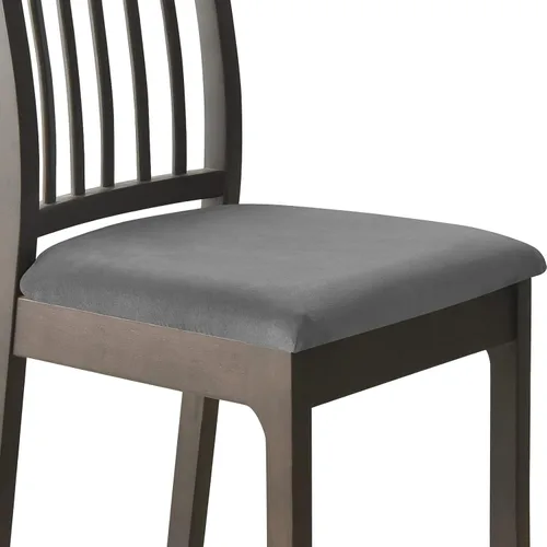 Miniatura 20 de Juego de 2 fundas elásticas para asiento de silla de comedor, de terciopelo suave, fundas protectoras universales extraíbles para sillas de comedor