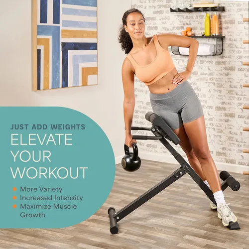Miniatura 5 de LifePro SculptTrainer Roman Chair with 330 lb Capacity — Incline Adjustable Hyperextension Bench for All-in-One Body Workout — Foldable Home Gym