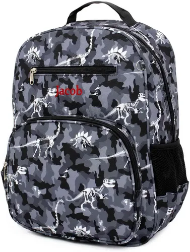 Miniatura 4 de DIBSIES Mochila personalizada de la colección Adventure, Camuflaje Dinosaurio, Mochila