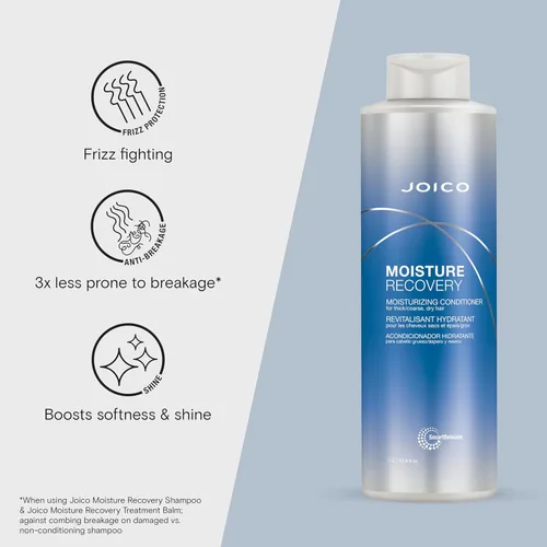 Miniatura 4 de Joico Moisture Recovery Moisturizing Shampoo & Conditioner For Thick, Coarse, Dry Hair Restore Moisture, Smoothness, Strength, & Elasticity