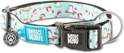 Miniatura 7 de Max & Molly Urban Pets Smart ID - Collar para perro con etiqueta de seguridad QR Gotcha! para mascotas y perfil de mascota personalizado, neopreno