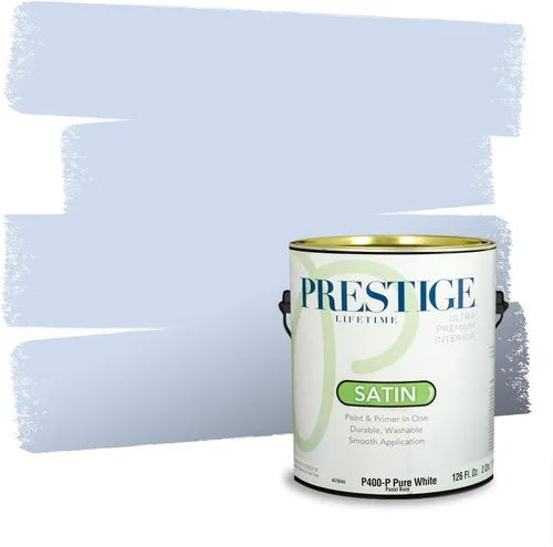 Miniatura 919 de Pintura Exterior + imprimación PRESTIGE, todo-en-uno, 1 galón, acabado mate, color comparable al Valspar* Royal Gray* VS151-Gris real