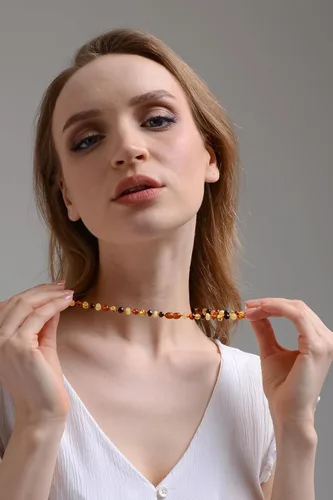 Miniatura 42 de Amber Necklace for Women - HandMade Baltic Jewelry for Adult - 18 inch - 100% Genuine