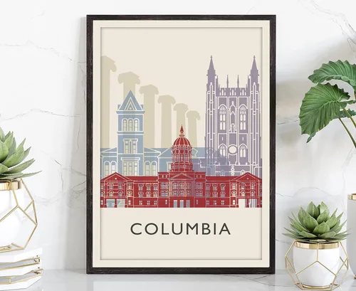 Miniatura 23 de Póster de horizonte de San Antonio, impresión de paisaje urbano y monumento, arte de pared para el hogar, decoración de pared de oficina, 12 x 18