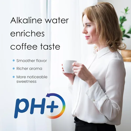 Miniatura 3 de Reemplazo de filtro de agua alcalina Waterdrop para todos los sistemas de filtración de jarra y dispensador Waterdrop, aumenta el PH, mejora