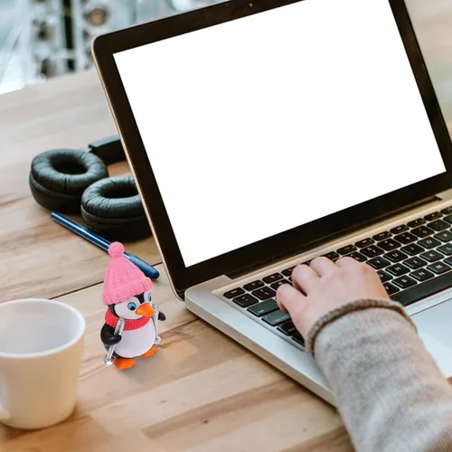 Miniatura 7 de NUOBESTY Lindos personajes de pingüinos juguetes colección de figuras de pingüino mini juego decoración decoración mini figuras de Navidad juguetes