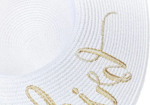 Miniatura 5 de Sombrero de paja bordado para mujer, regalo de despedida de soltera, luna de miel