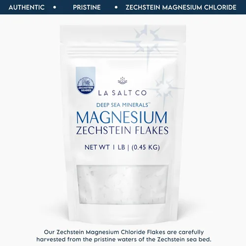 Miniatura 7 de LA SALT CO Deep Sea Minerals - Escamas de baño de magnesio, Zechstein en el interior, alternativa de baño natural a la sal de Epsom Baño de cuerpo