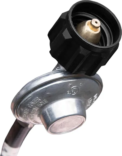 Miniatura 11 de Flash Furniture Sol Patio - Calentador de propano de acero inoxidable negro de 40,000 BTU con ruedas para uso comercial y residencial, 7.5 pies