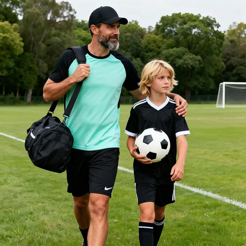 Miniatura 7 de Portería de fútbol de 8 x 5 pies para patio trasero, portería de fútbol portátil con bolsa de transporte, estacas en forma de U y cuerdas elásticas
