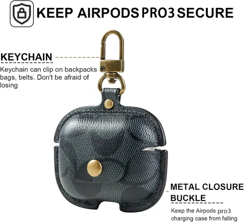 Miniatura 4 de Funda protectora para AirPods Pro 3 (2025), funda protectora de cuerpo completo compatible con AirPods Pro de 3ª generación para mujeres y hombres