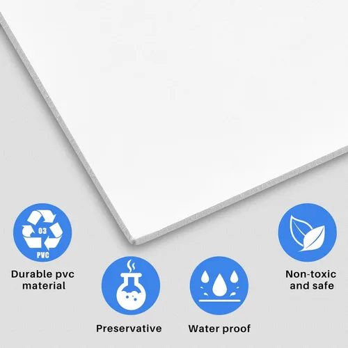 Miniatura 4 de Frienda Azulejos de techo liso de PVC, fácil instalación para impermeabilidad, lavable y clasificación contra incendios para evitar roturas