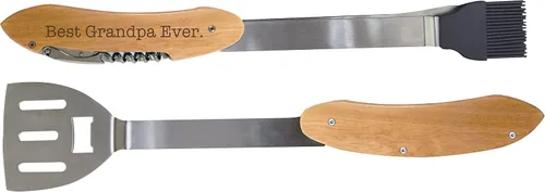 Miniatura 3 de ThisWear Para el abuelo Best Grandpa Ever BBQ Grill Multi Tool Barbacoa Espátula Accesorios para asar