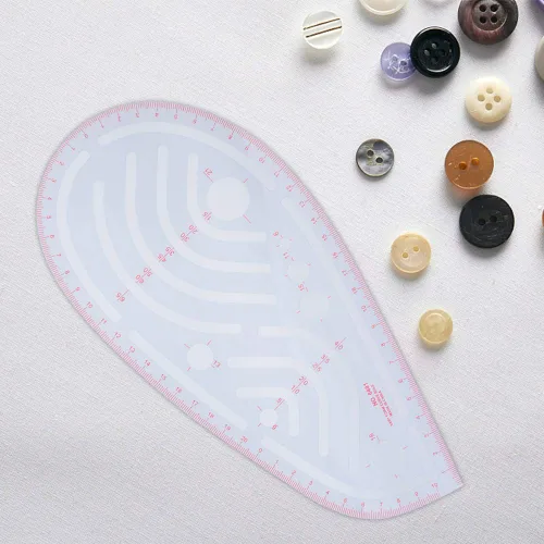 Miniatura 3 de Regla de sisa Métrica Curva Francesa Regla de costura Manga Sisa Melocotón Traje Herramienta de modista Regla de Patchwork Regla de sastre